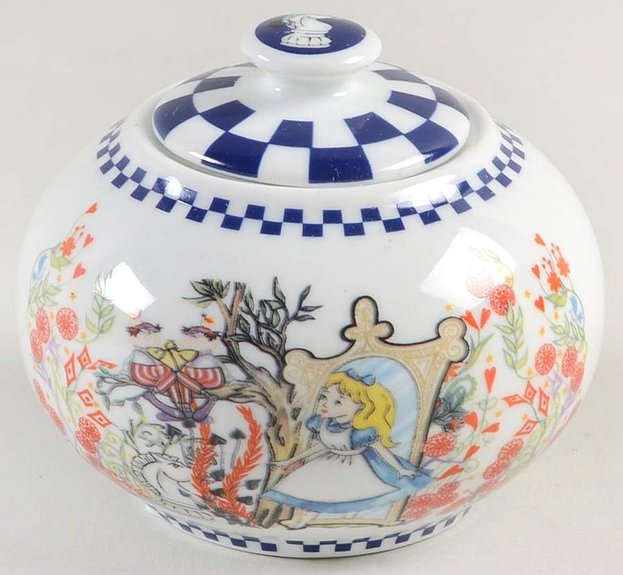 Alice in Wonderland's Cafe Mini Sugar Bowl & Lid by Cardew Design-1