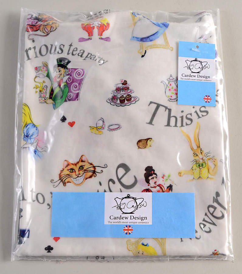 Alice in Wonderland's Cafe Plastic Child's Tote Bag by Cardew Design-1