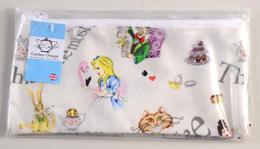 Alice in Wonderland's Cafe Plastic Pencil Case/Bag by Cardew Design-1