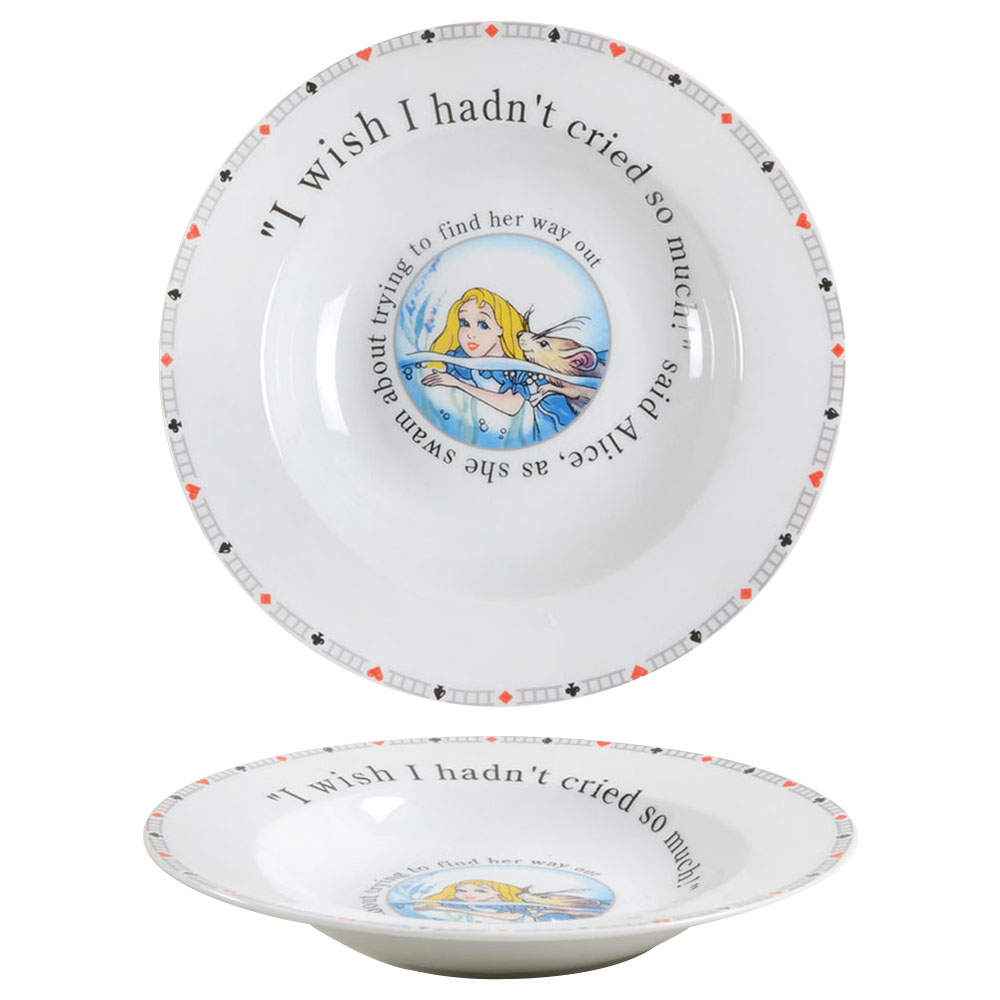 Alice in Wonderland's Cafe Rim Soup Bowl by Cardew Design-1