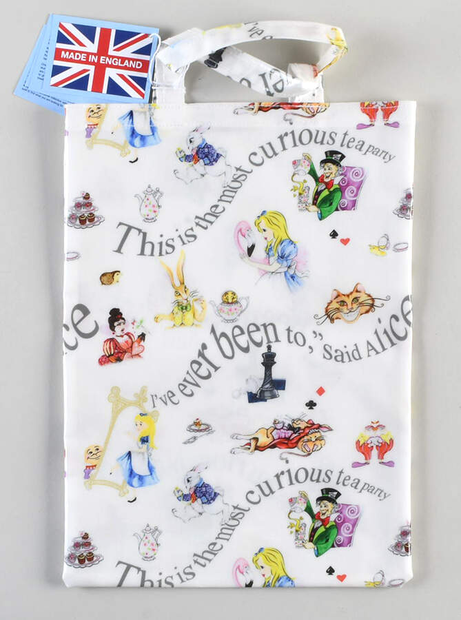 Alice in Wonderland's Cafe Plastic Tote Bag by Cardew Design-1