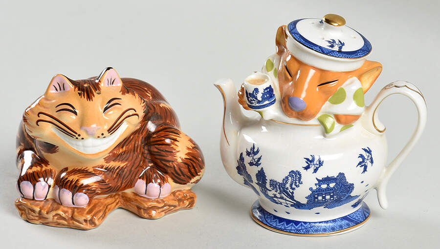 Alice in Wonderland's Cafe Figural Salt & Pepper Set by Cardew Design-1