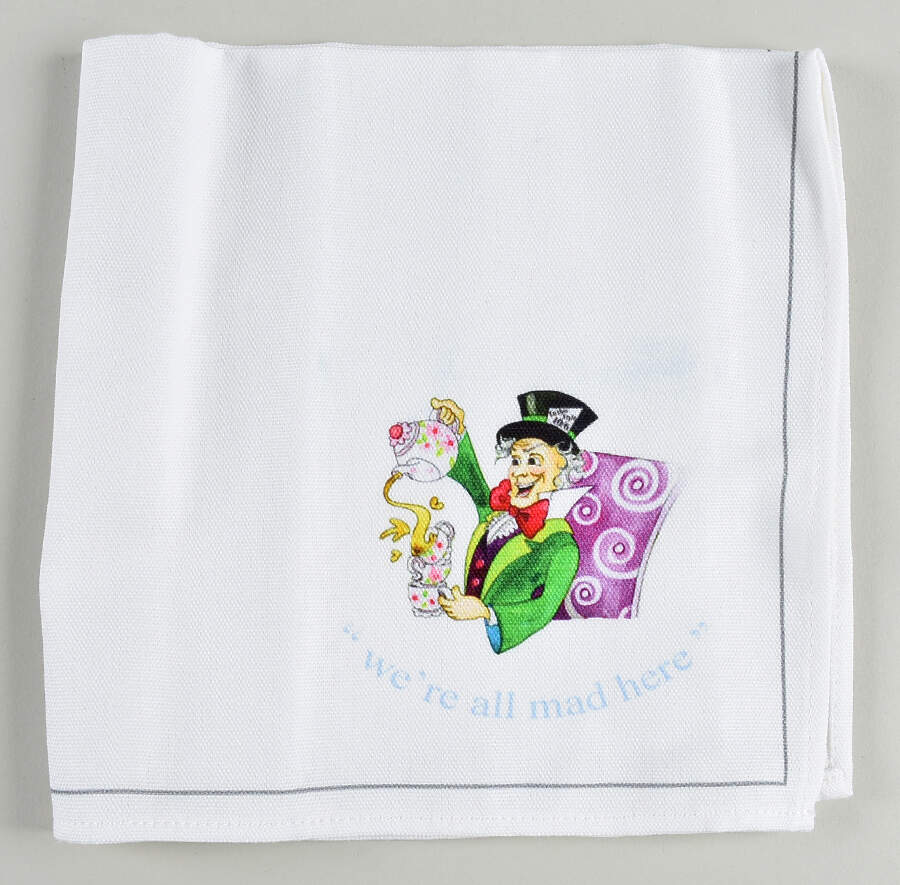 Alice in Wonderland's Cafe Cloth Napkin by Cardew Design-1