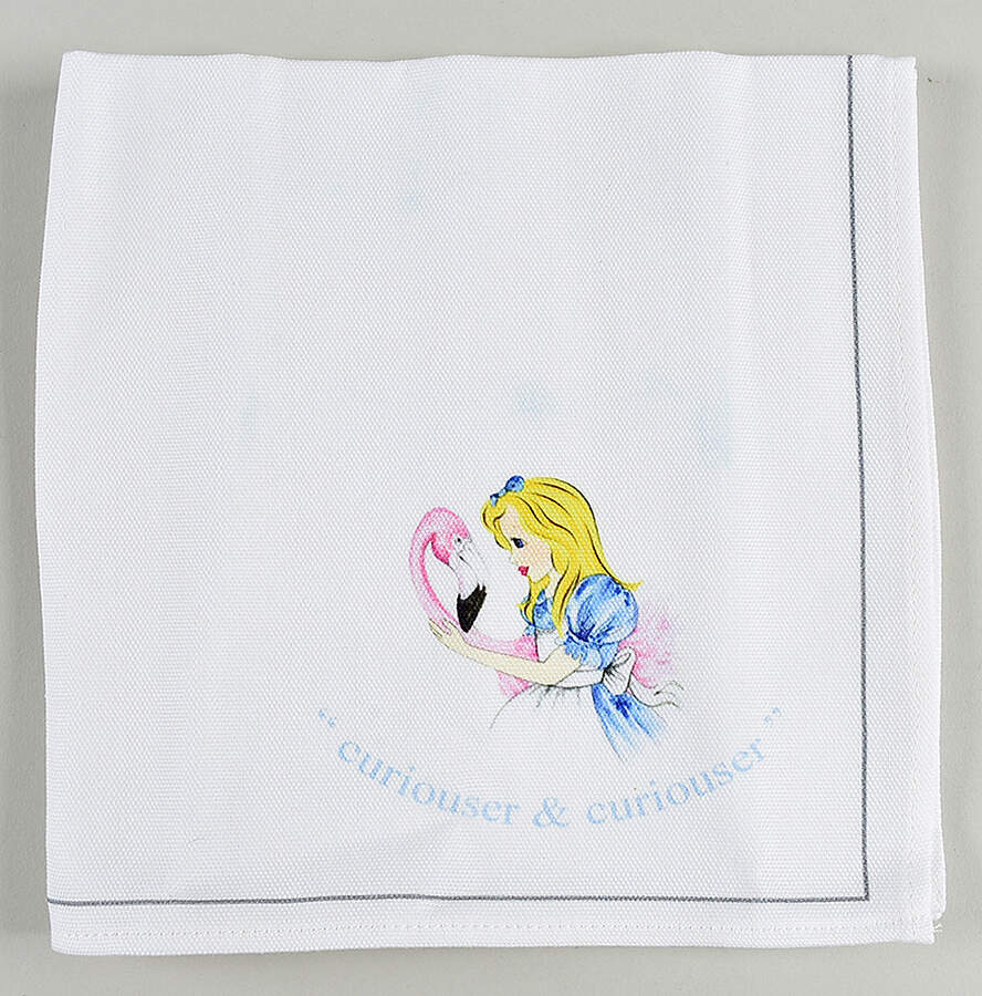 Alice in Wonderland's Cafe Cloth Napkin by Cardew Design-1