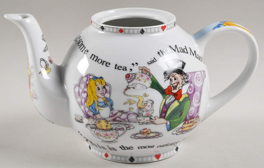 Alice in Wonderland's Cafe Teapot No Lid by Cardew Design-1