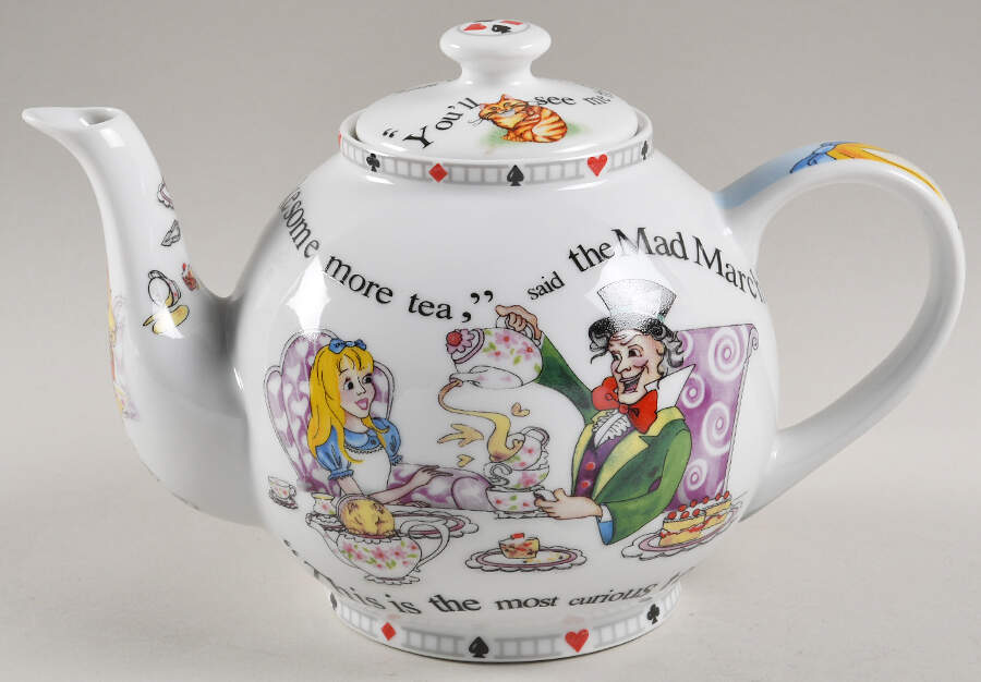 Alice in Wonderland's Cafe Teapot & Lid by Cardew Design-1