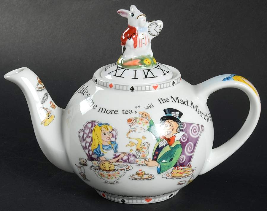 Alice in Wonderland's Cafe Mini Teapot & Lid by Cardew Design-1