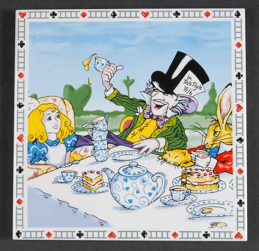 Alice in Wonderland's Cafe Trivet by Cardew Design-1