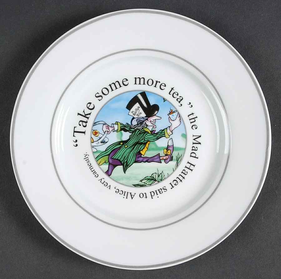 Alice in Wonderland's Cafe Salad Plate by Cardew Design-1