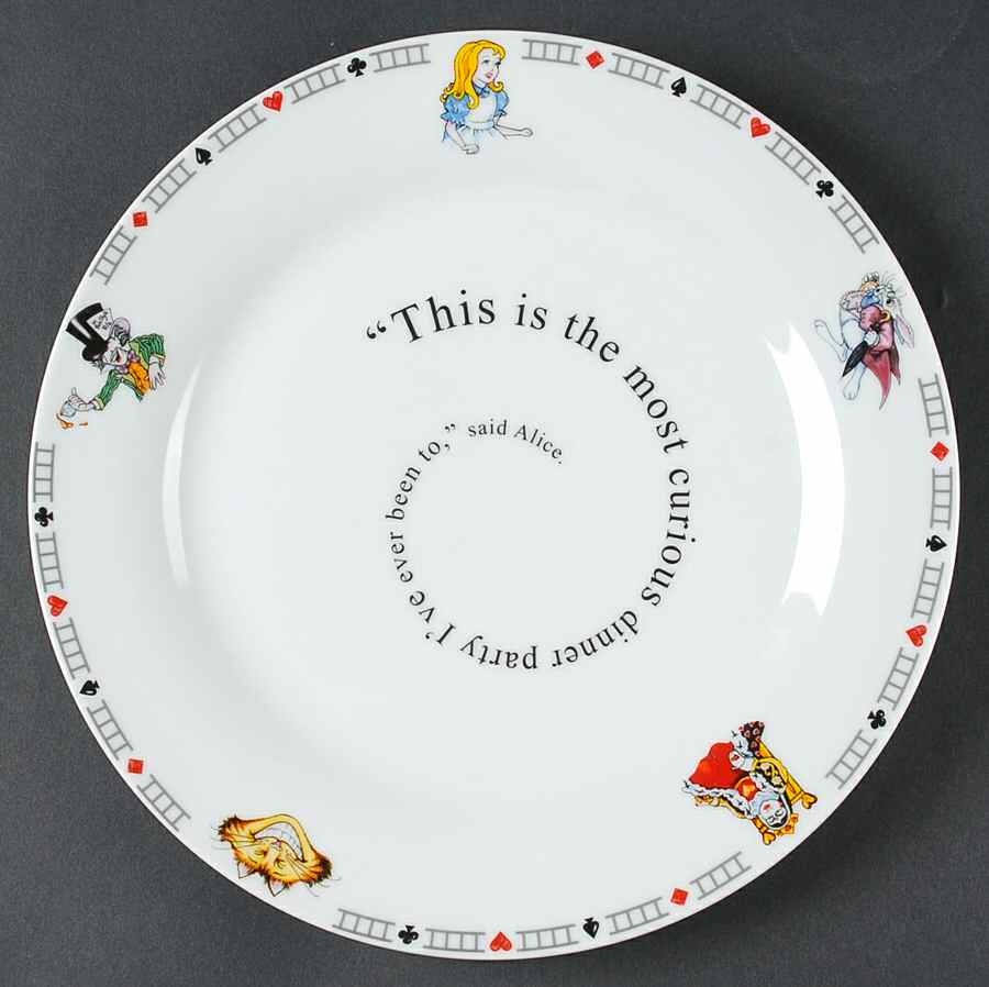Alice in Wonderland's Cafe Dinner Plate by Cardew Design-1