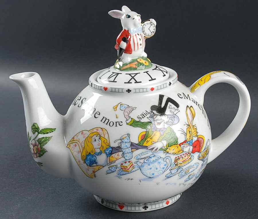 Alice in Wonderland's Cafe Teapot & Lid by Cardew Design-1