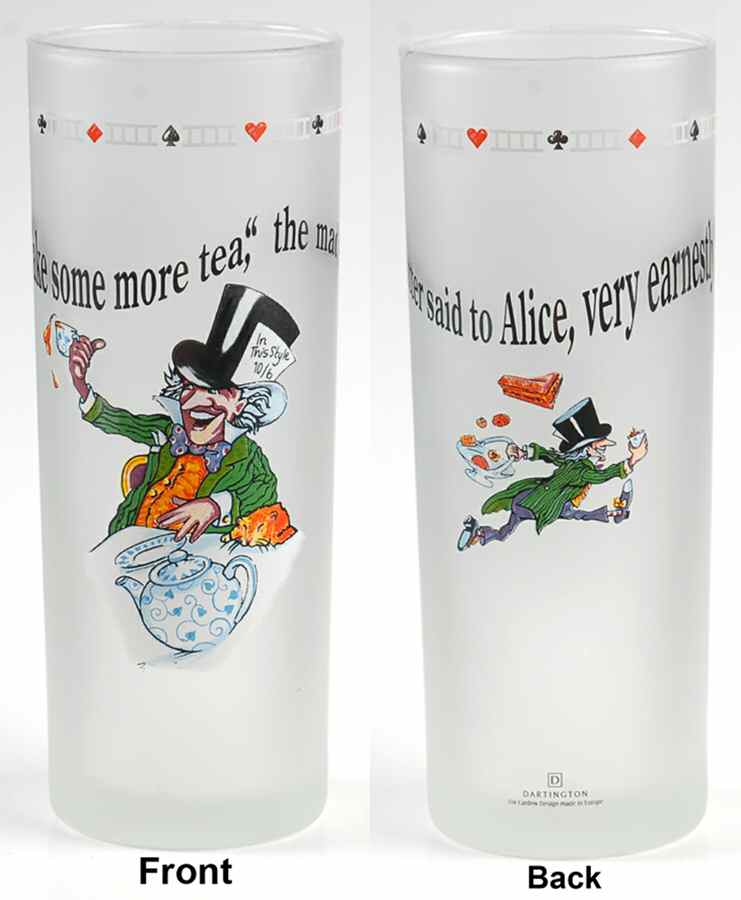 Alice in Wonderland's Cafe Glassware Highball by Cardew Design-1