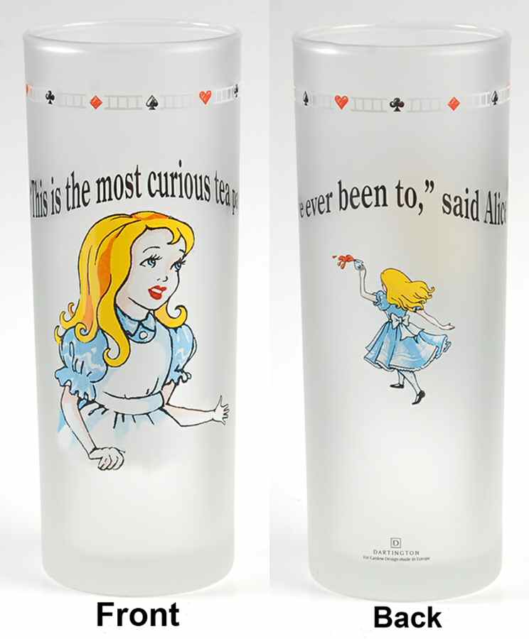 Alice in Wonderland's Cafe Glassware Highball by Cardew Design-1
