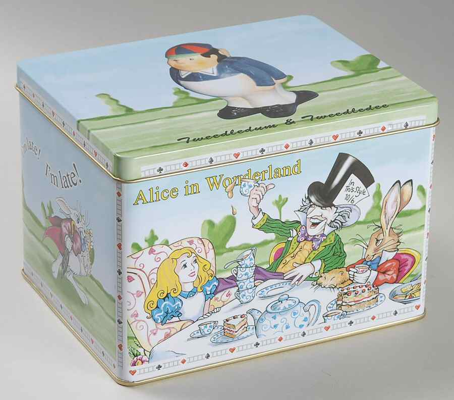 Alice in Wonderland's Cafe Gift Tin for Figurine by Cardew Design-1