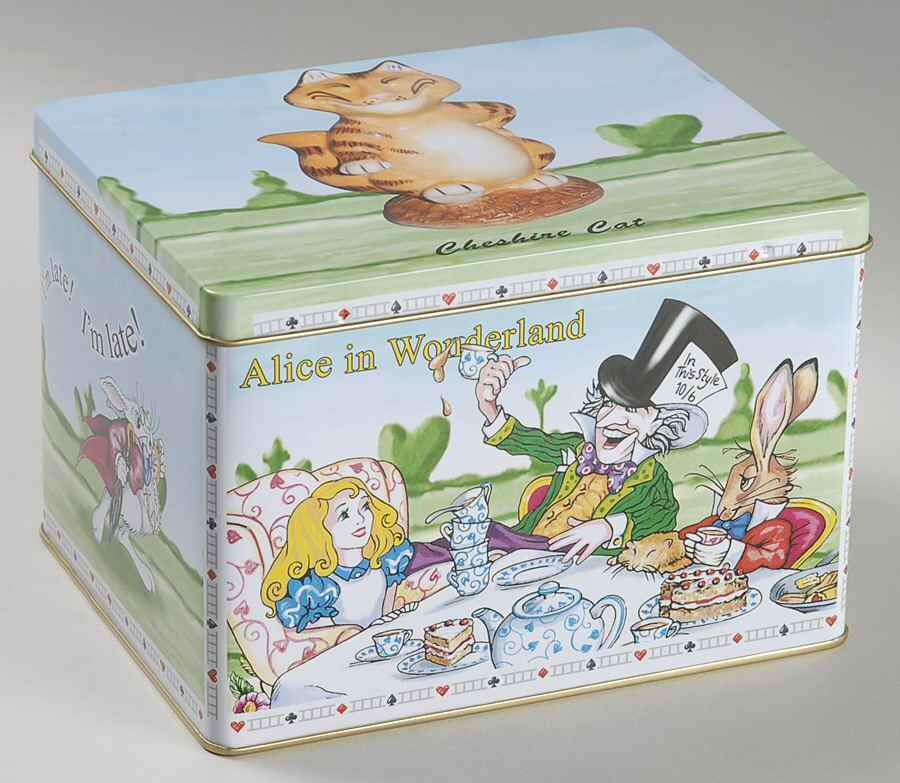 Alice in Wonderland's Cafe Gift Tin for Figurine by Cardew Design-1