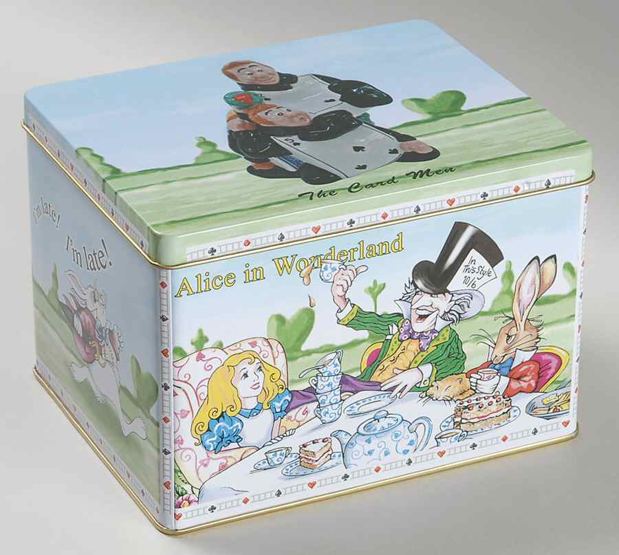 Alice in Wonderland's Cafe Gift Tin for Figurine by Cardew Design-1