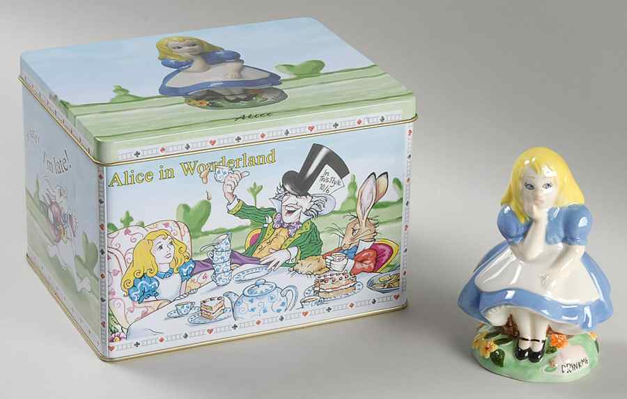 Alice in Wonderland's Cafe Figurine in Gift Tin by Cardew Design-1