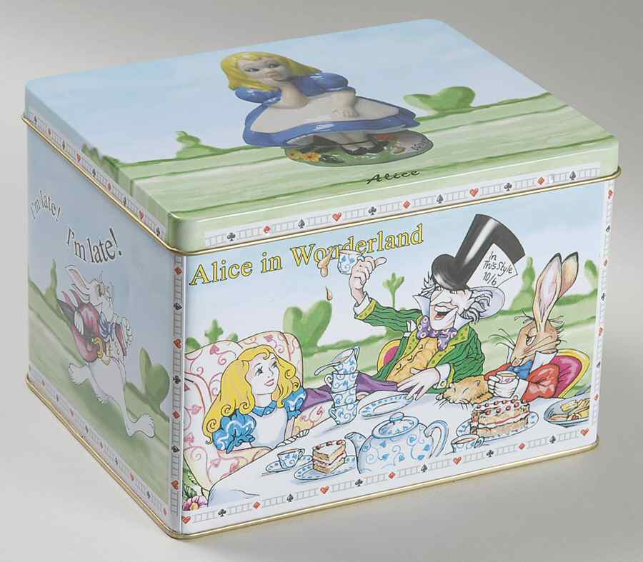 Alice in Wonderland's Cafe Gift Tin for Figurine by Cardew Design-1