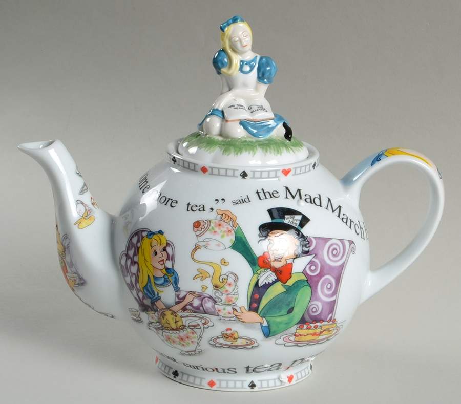 Alice in Wonderland's Cafe Teapot & Lid by Cardew Design-1