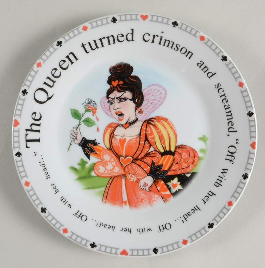 Alice in Wonderland's Cafe Dessert/Pie Plate by Cardew Design-1