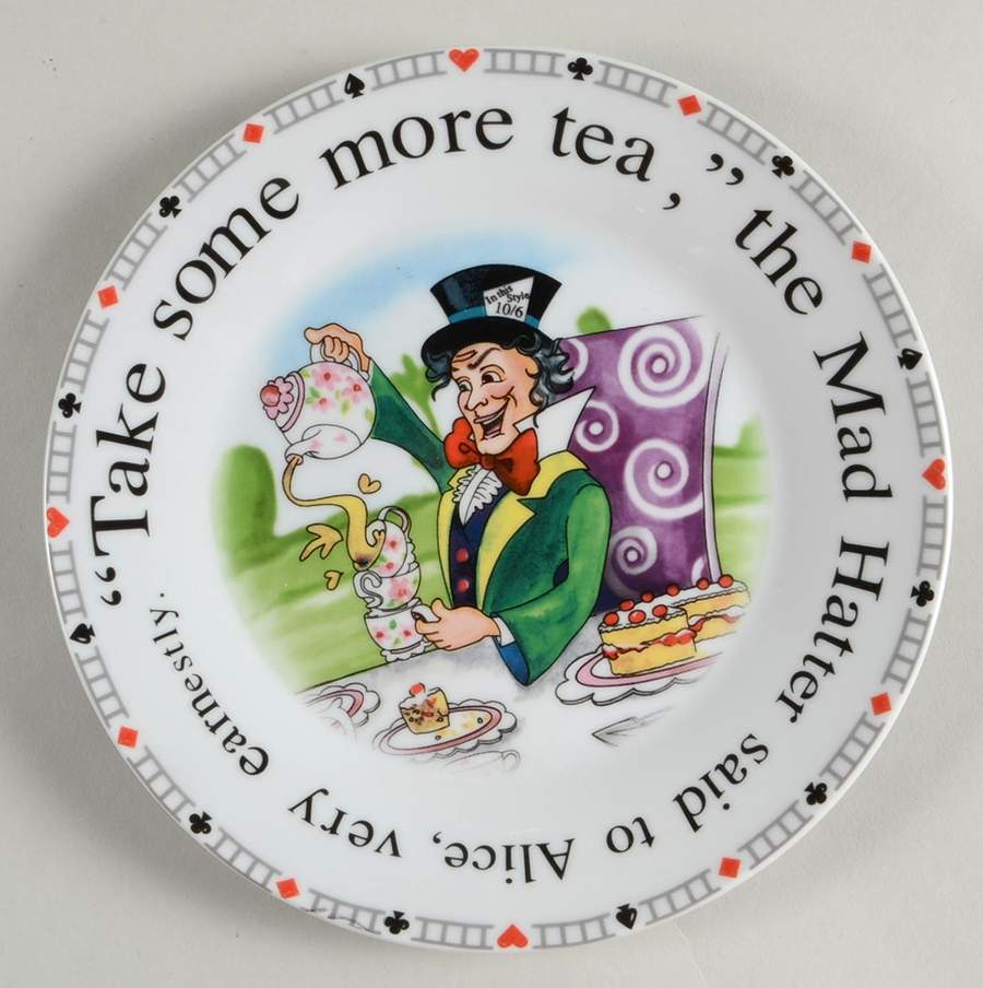 Alice in Wonderland's Cafe Dessert/Pie Plate by Cardew Design-1