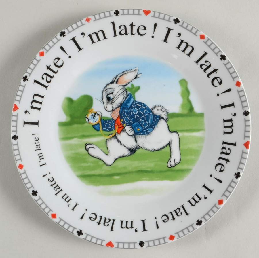 Alice in Wonderland's Cafe Dessert/Pie Plate by Cardew Design-1