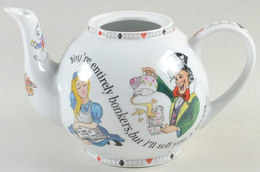 Alice in Wonderland's Cafe Teapot No Lid by Cardew Design-1