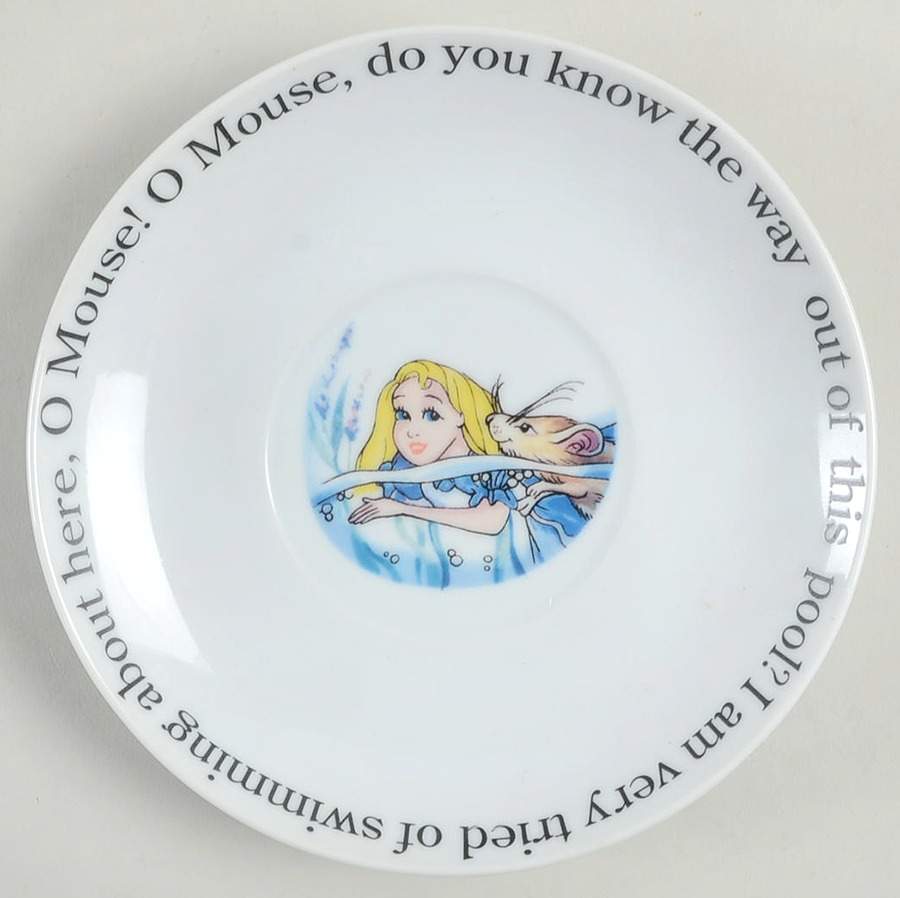 Alice in Wonderland's Cafe Saucer for Flat Cup by Cardew Design-1