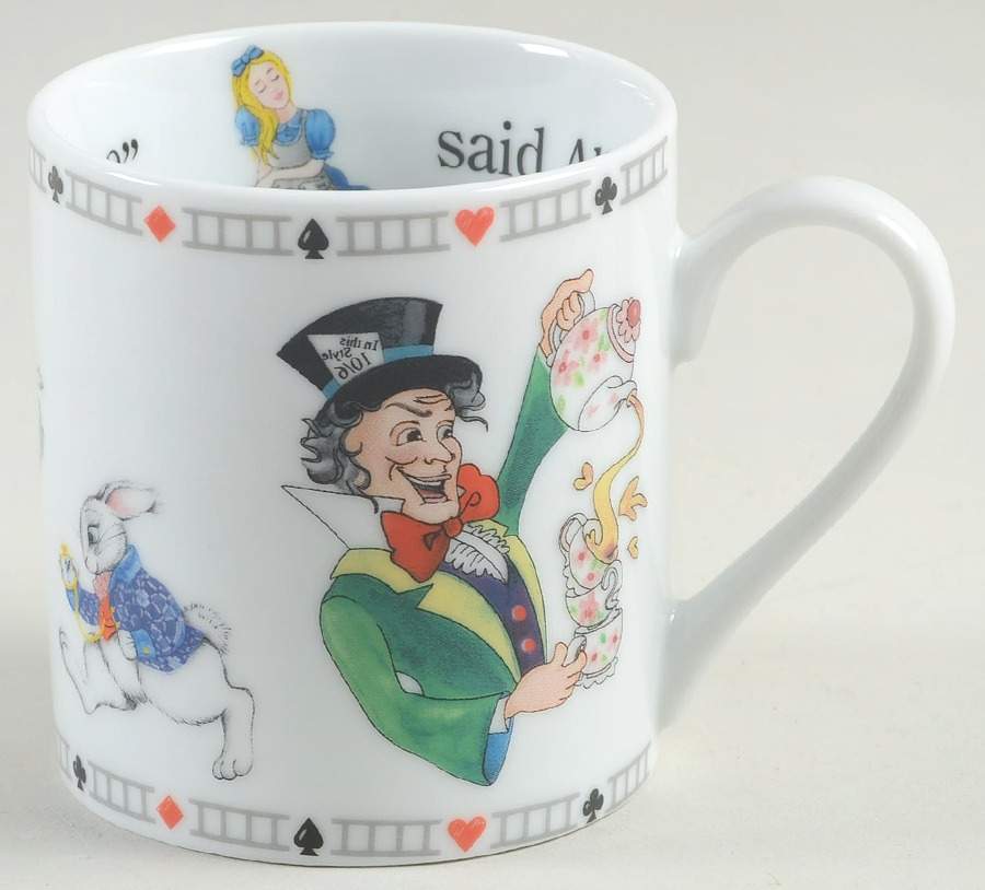 Alice in Wonderland's Cafe Flat Cup by Cardew Design-1