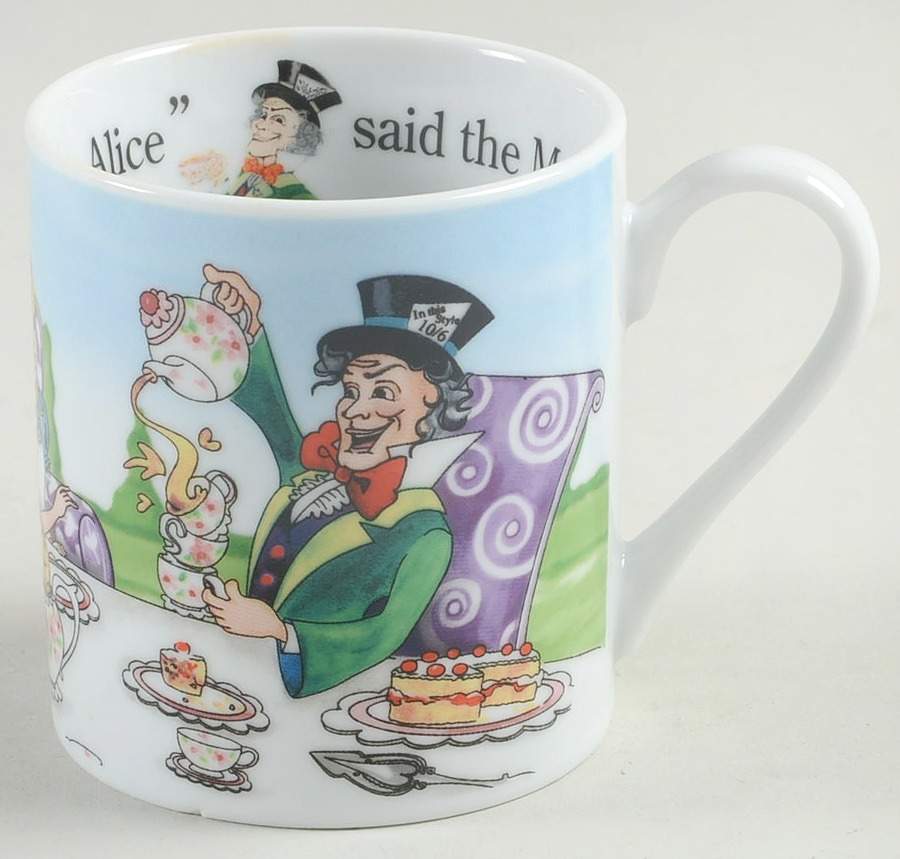 Alice in Wonderland's Cafe Flat Cup by Cardew Design-1