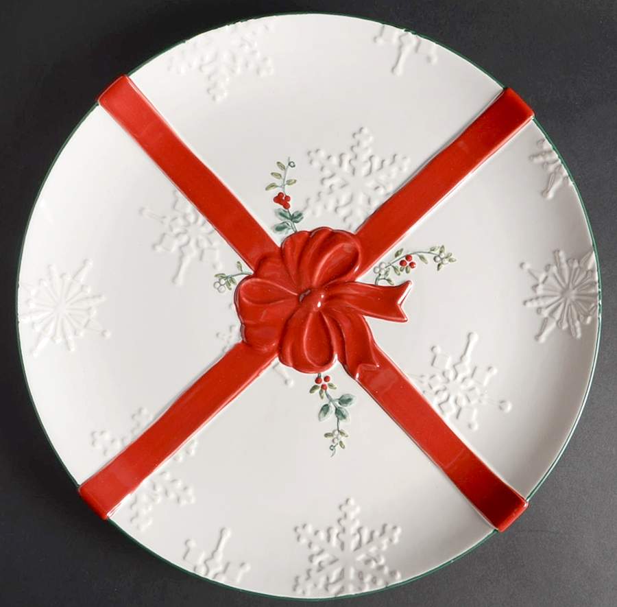 Winterberry Pretty Packages 14" Chop Plate (Round Platter) by Pfaltzgraff-1