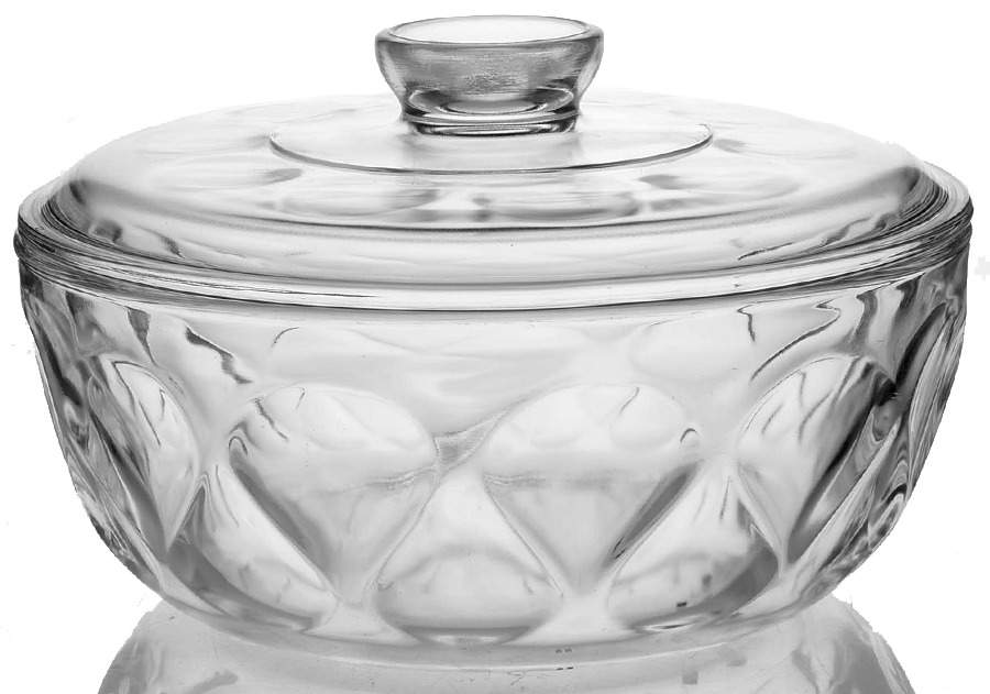Originals Clear 2.5 Qt Round Covered Casserole by Pyrex-1