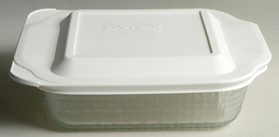 Originals Clear 8" Square Baker & Plastic Lid by Pyrex-1