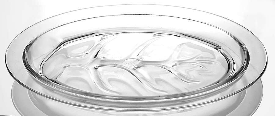 Originals Clear 15" Oval Serving Platter with Well by Pyrex-1