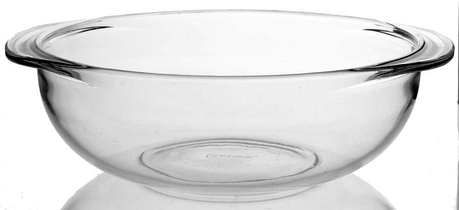 Originals Clear 2 Qt Round Covered Casserole No Lid by Pyrex-1