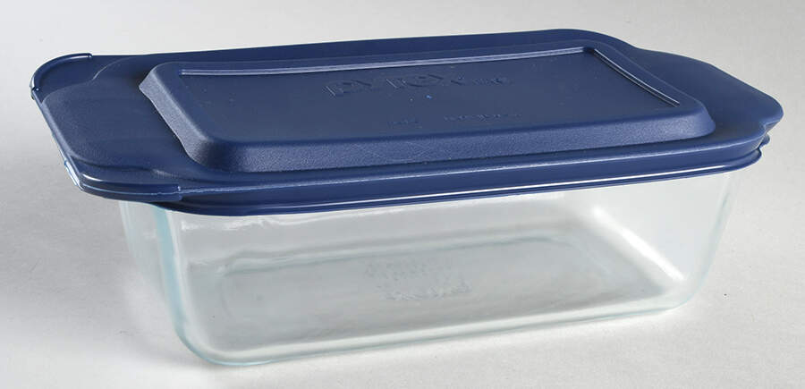 Originals Clear Loaf Pan & Plastic Lid by Pyrex-1