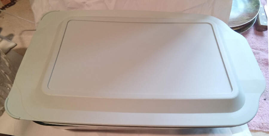 Originals Clear Plastic Lid for 13" Rectangular Baker by Pyrex-1