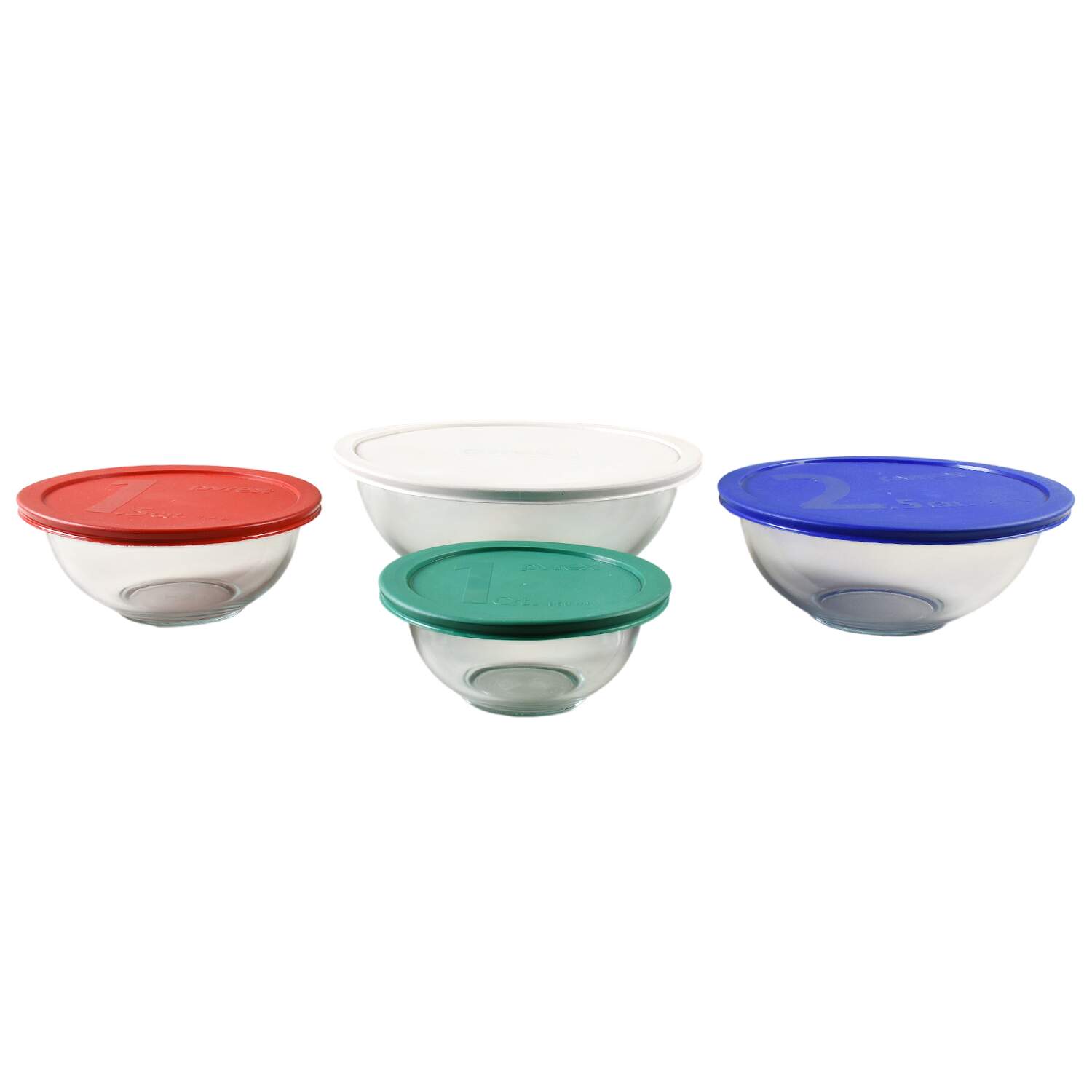 Originals Clear 8  Piece Estate Set by Pyrex-1