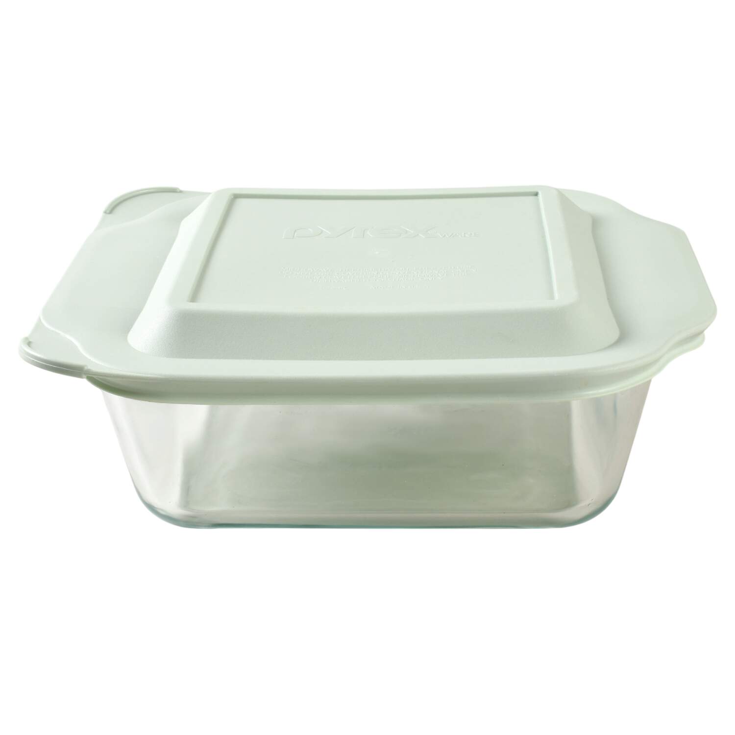 Originals Clear 8" Square Baker & Plastic Lid by Pyrex-1