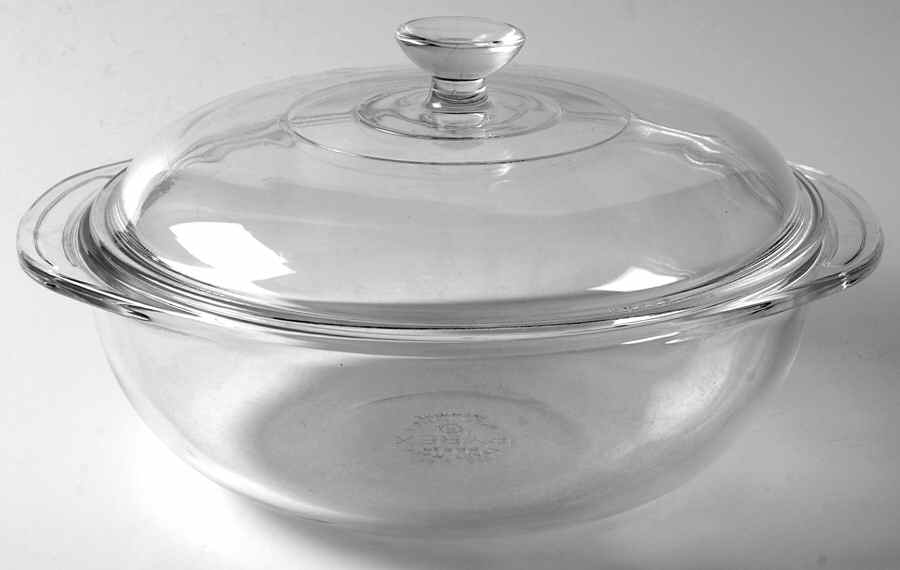 Originals Clear 1 Pt Round Covered Casserole by Pyrex-1