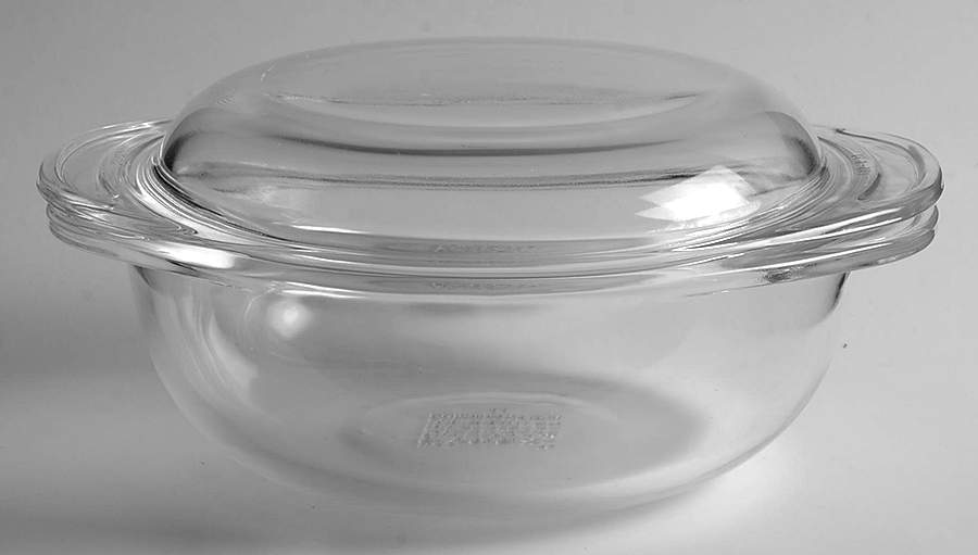 Originals Clear 1 Qt Round Covered Casserole by Pyrex-1