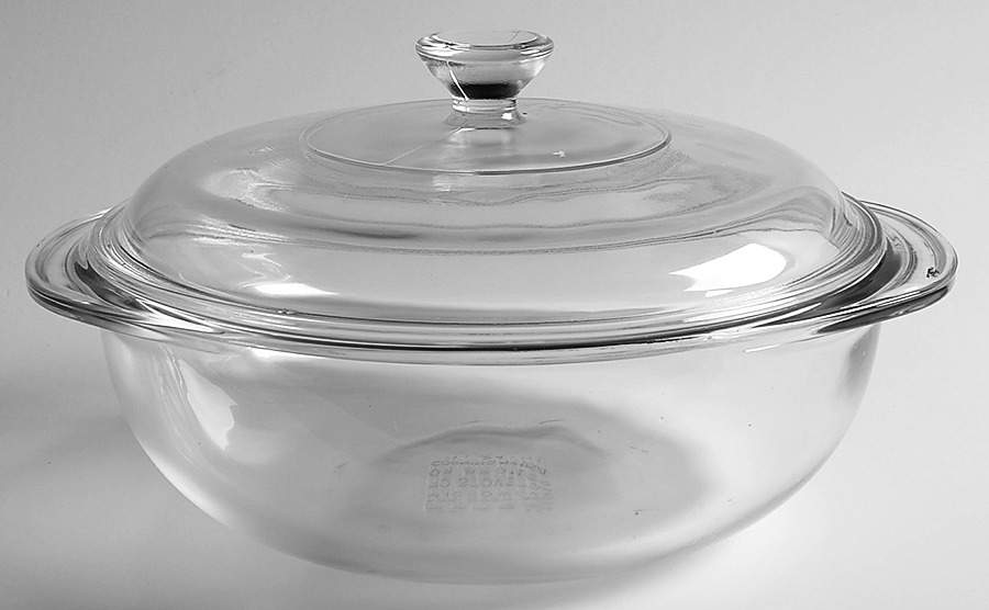 Originals Clear 1.5 Qt Round Covered Casserole by Pyrex-1