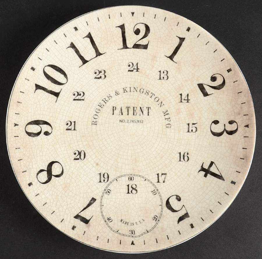 Vintage Clock Salad/Dessert Plate by Pottery Barn China-1