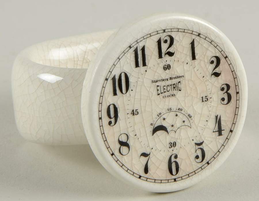 Vintage Clock Napkin Ring by Pottery Barn China-1