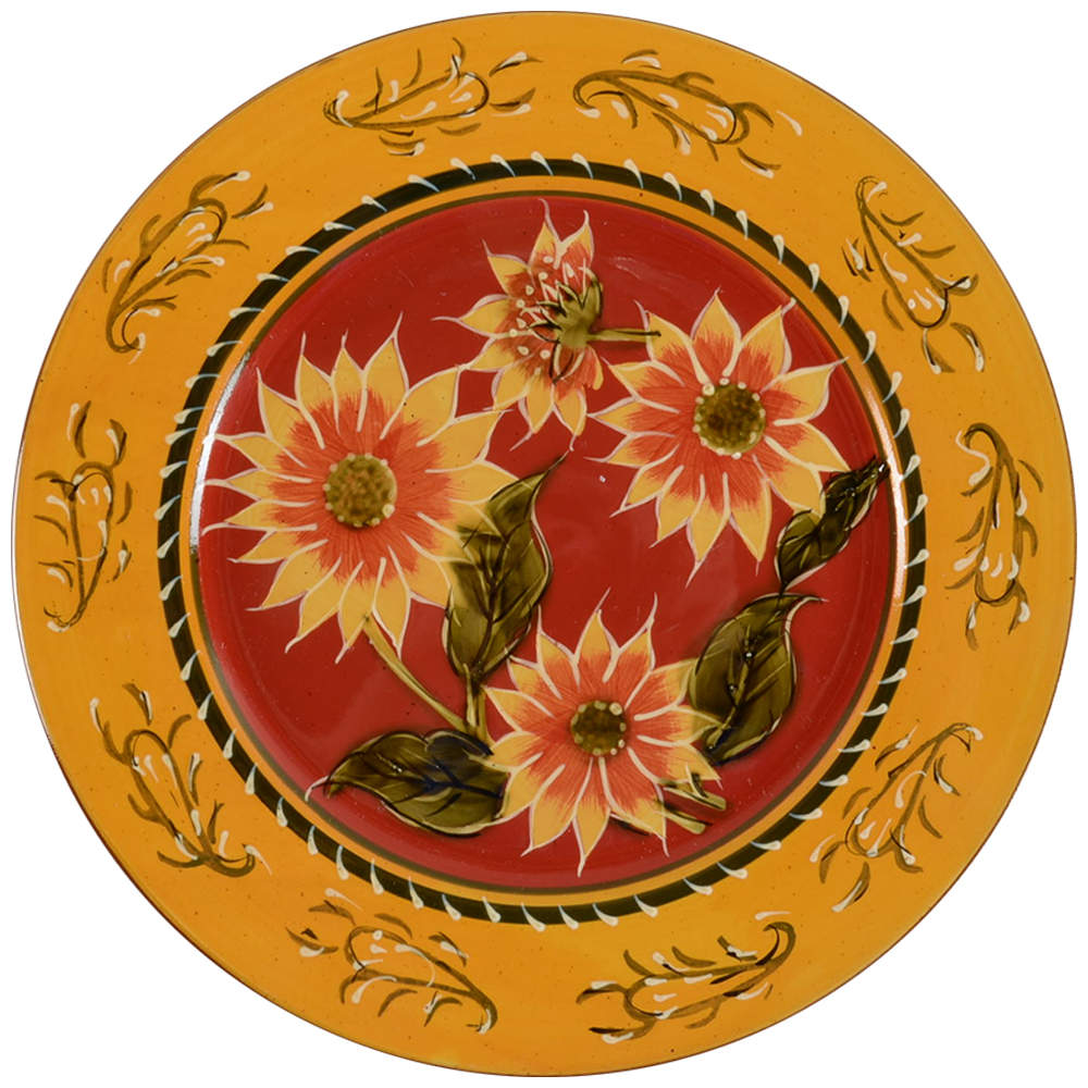 Sunflower Dinner Plate by Pier 1-1