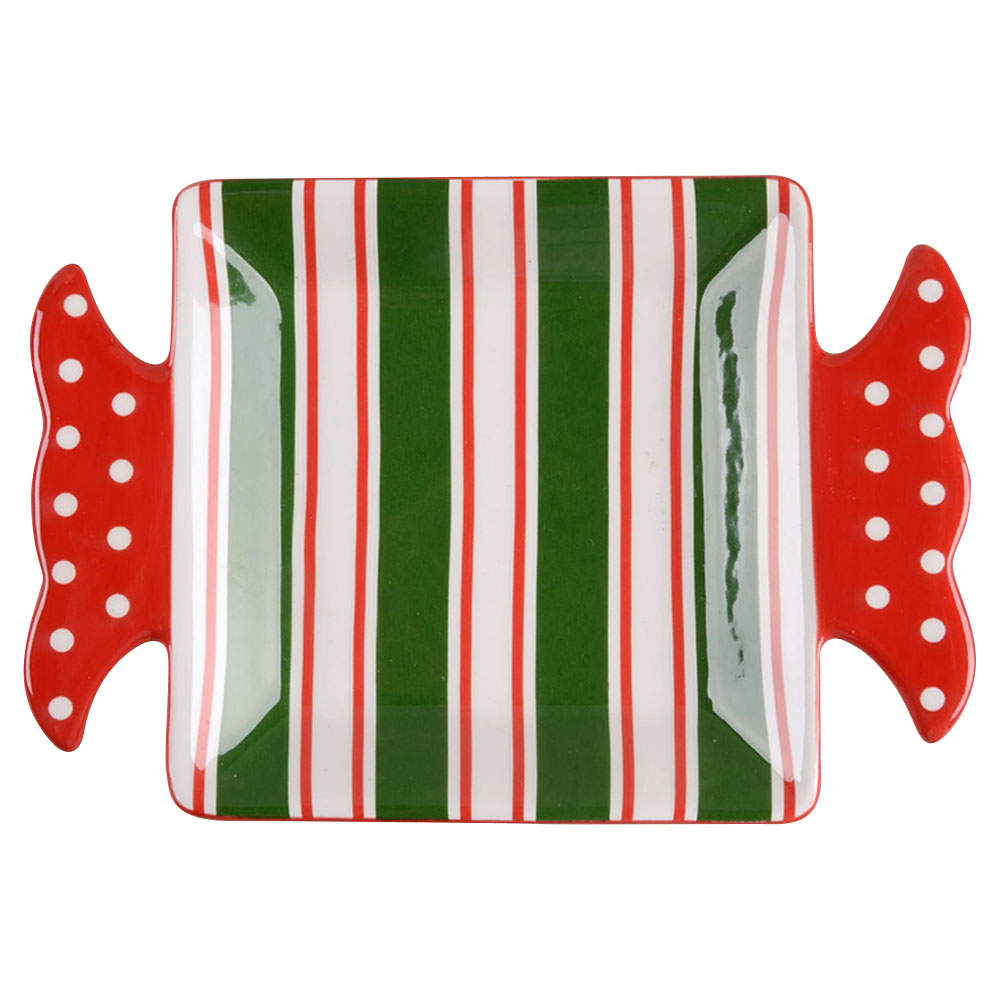 Candy Cane Appetizer Tray/Plate by Pier 1-1