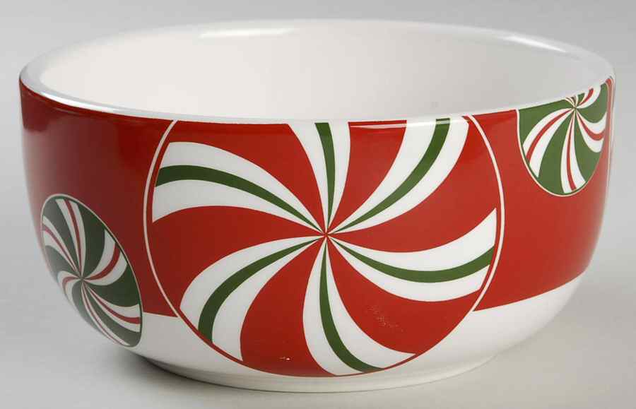 Candy Cane Soup/Cereal Bowl by Pier 1-1