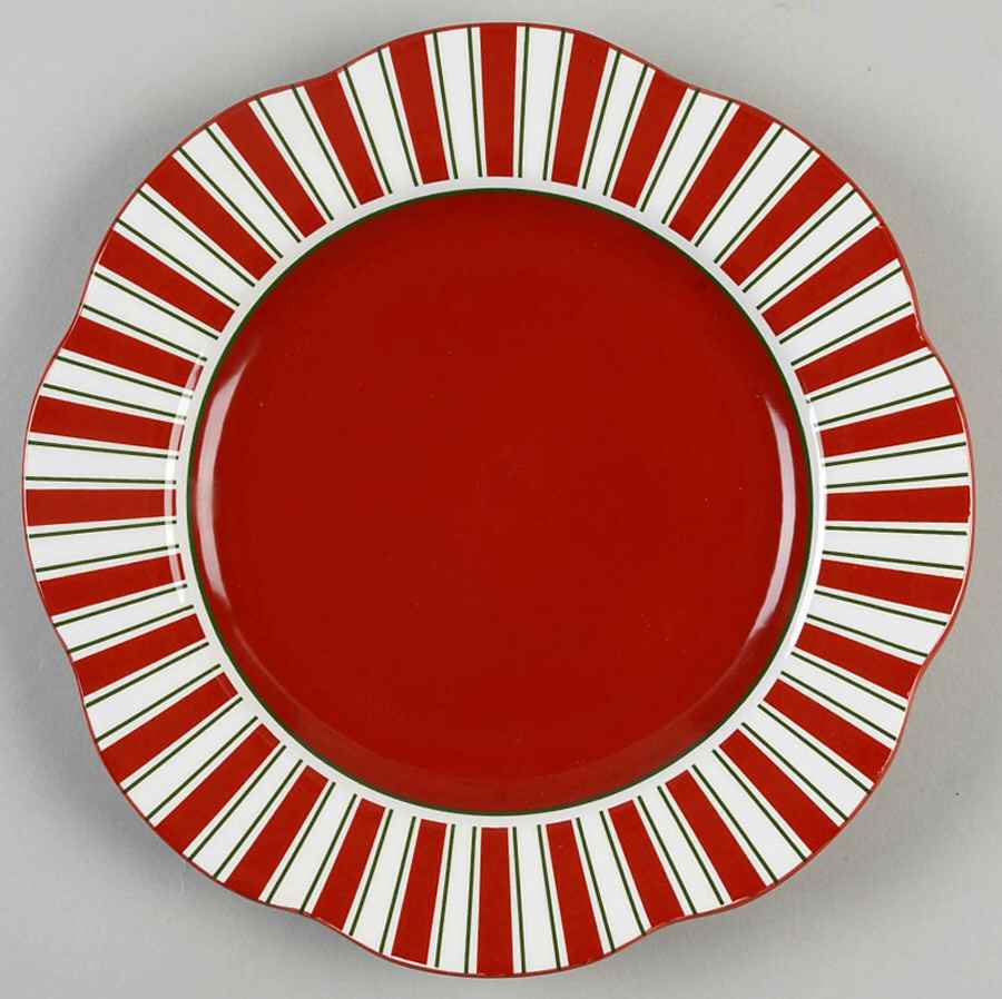 Candy Cane Salad Plate by Pier 1-1