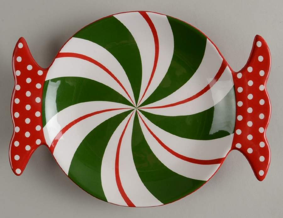 Candy Cane Appetizer Plate by Pier 1-1