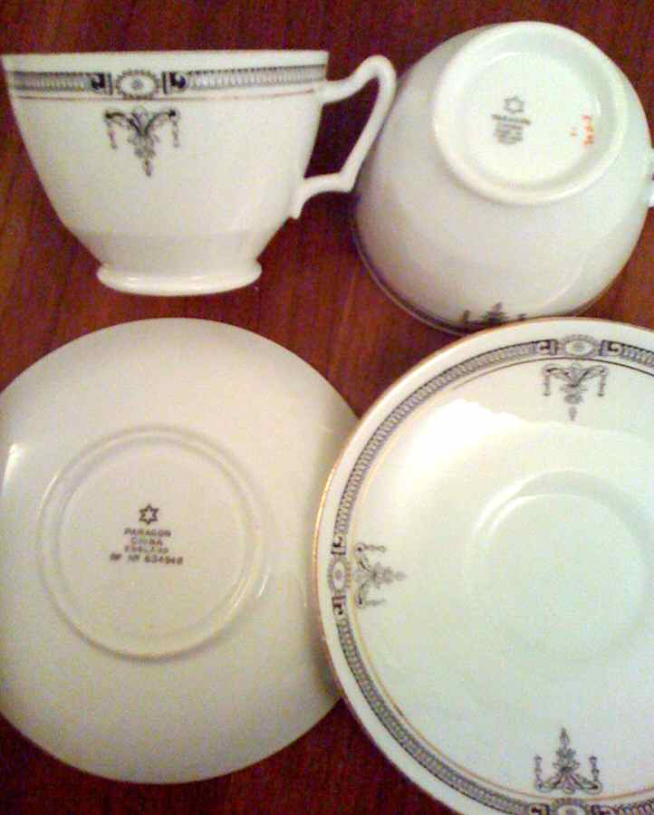5002 Footed Cup & Saucer Set by Paragon-1